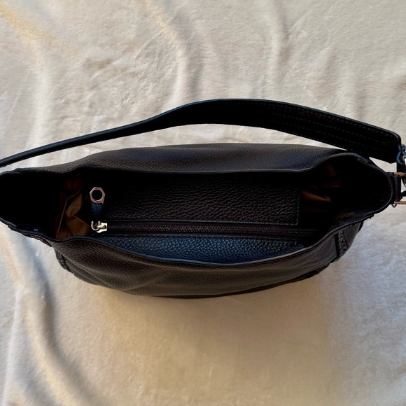 NEW Rebecca Minkoff Black Leather Convertible Hobo with Whipstitch - NWT - Picture 5 of 12